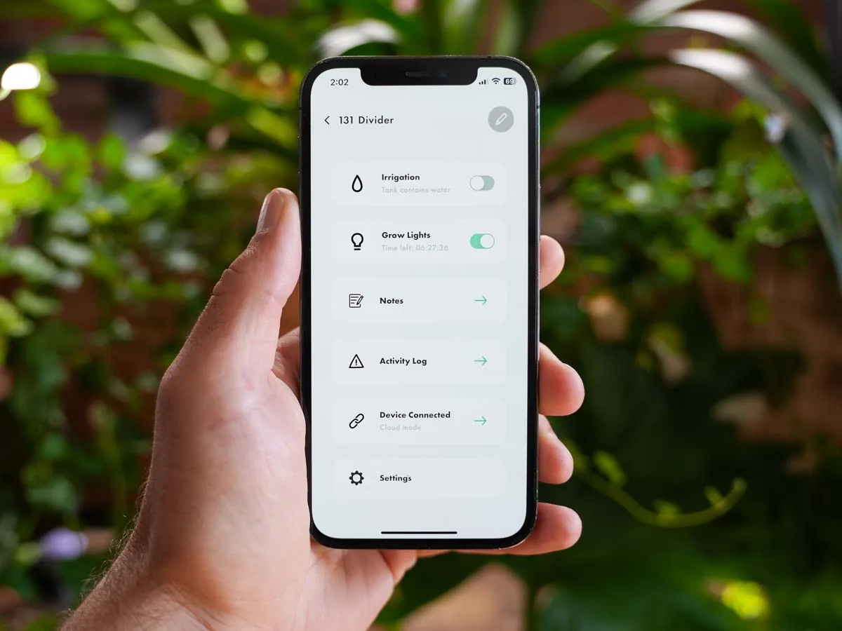 Biotic Instruments companion mobile app interface